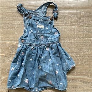 OshKosh B'gosh Floral Denim Kids Overall Dress